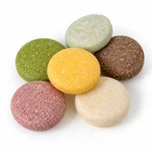 Variedades de champú sólido artesanal en diferentes colores