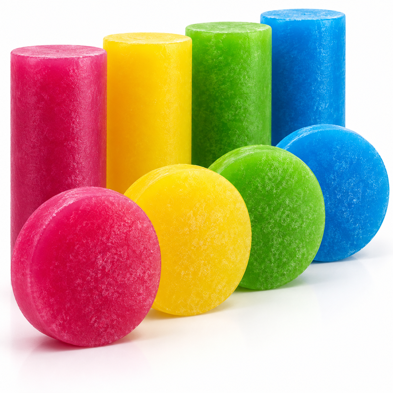 Jabón de Glicerina con Esponja 100 g – Variedades Jabones de glicerina con esponja en cuatro variedades: rosa mosqueta, caléndula, aloe y algas