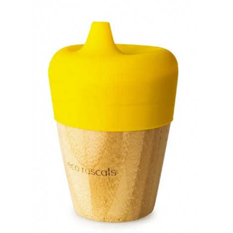 vaso-bamboo-amarillo-con-tapa-190-ml-de-eco-rascals Vaso Bambú Amarillo