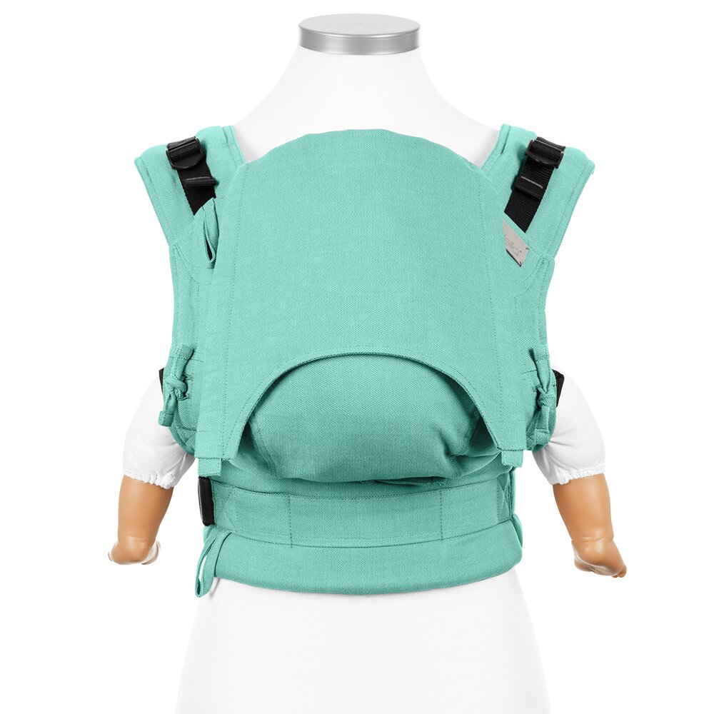 fusion-mochila-ergonomica-chevron-turquesa-menta-bebe Mochila Fidella Fusion Mint