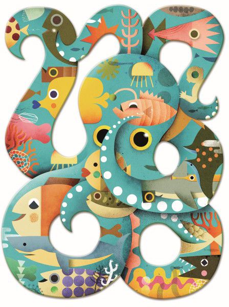 PUZZLE ART OCTOPUS DJECO 2