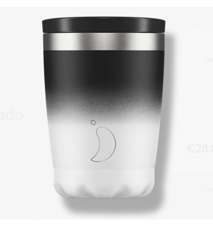 chilly-s-vaso-inox-gradient-blanco-negro-340ml VASO CHILLY´S GRADIENTE BLANCO/NEGRO