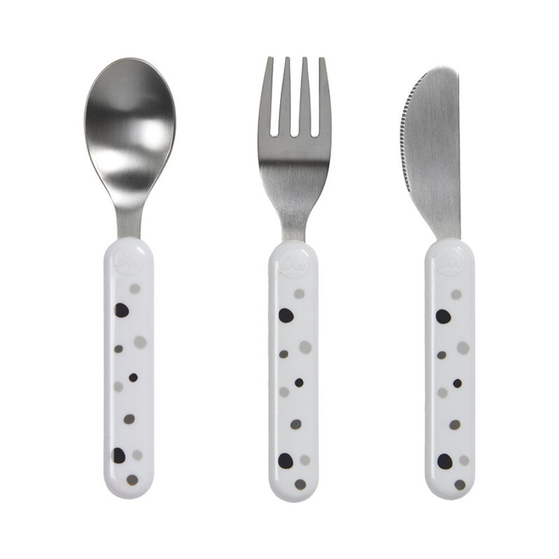 SET CUBIERTOS DREAMY DOTS WHITE Set de Cubiertos Dreamy Dots White