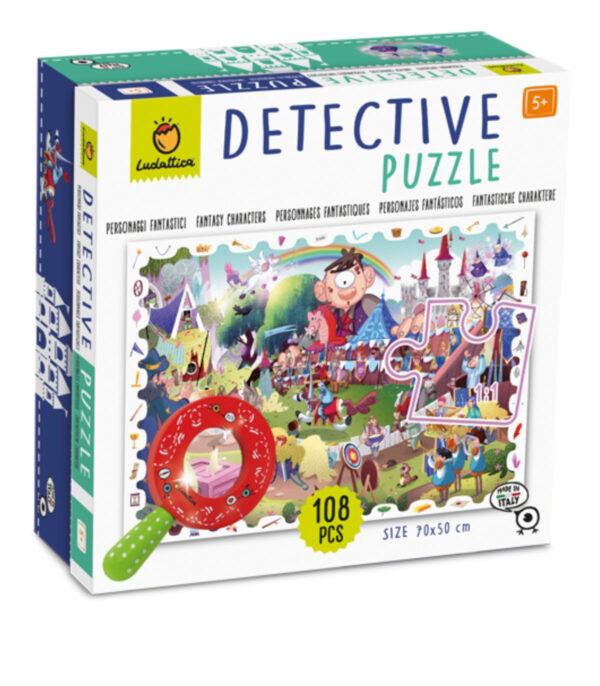 Detective puzzle personajes fantásticos