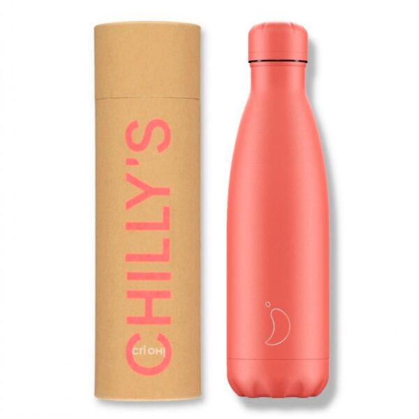 BOTELLA CHILLY'S PASTEL CORAL 500ml