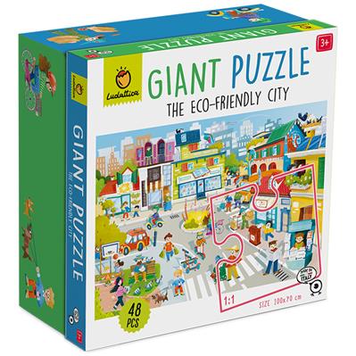 GIANT PUZZLE ECO-FRIENDLY CITY Giant puzzle eco-friendly city
