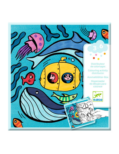Dispensador de 10 dibujos para colorear Dispensador de 10 dibujos para colorear