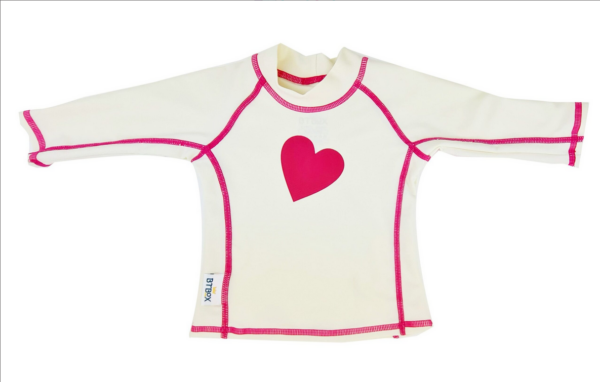 Camisetas corazones 12-24 meses UPF 50+