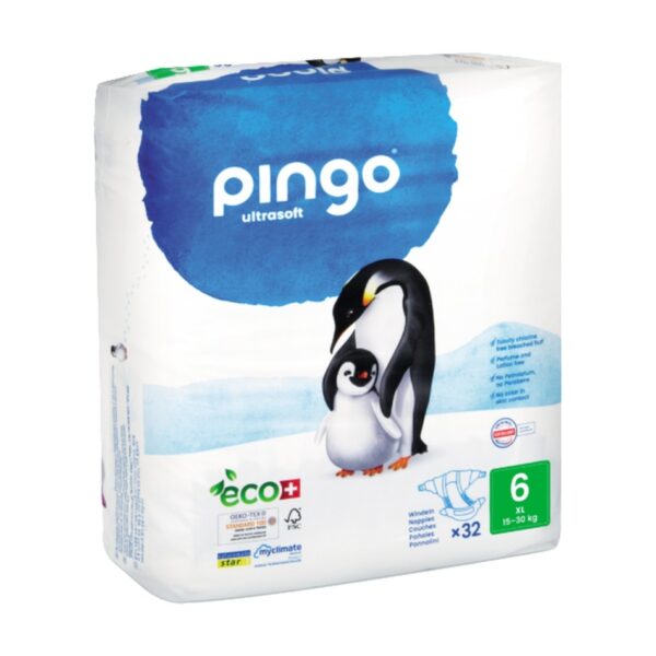 Pañales Ecológicos Pingo T6 (32 uds)