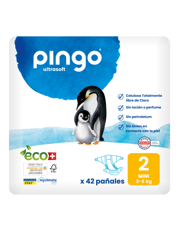 Pañales Ecológicos Pingo T2 (42 uds)