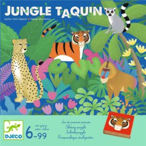 Jungle Taquin Djeco juego de lógica y rapidez con animales
