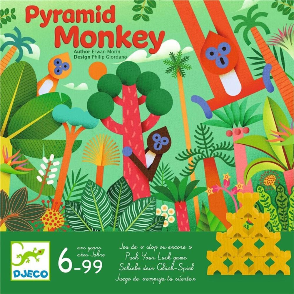 Pyramid Jungle Monkey Djeco Pyramid Jungle Monkey Djeco juego de estrategia con monos acróbatas