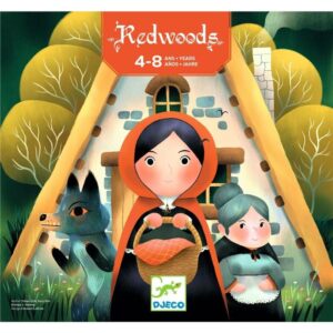 Juego Redwoods Djeco de memoria y cooperación con Caperucita Roja