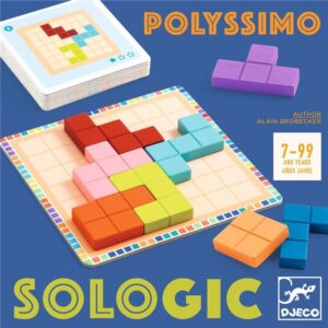 Sologic Polyssimo Djeco juego de lógica con piezas de madera