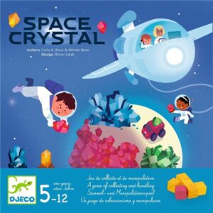 Juego Space Crystal Djeco con cohete, planetas y cristales de colores