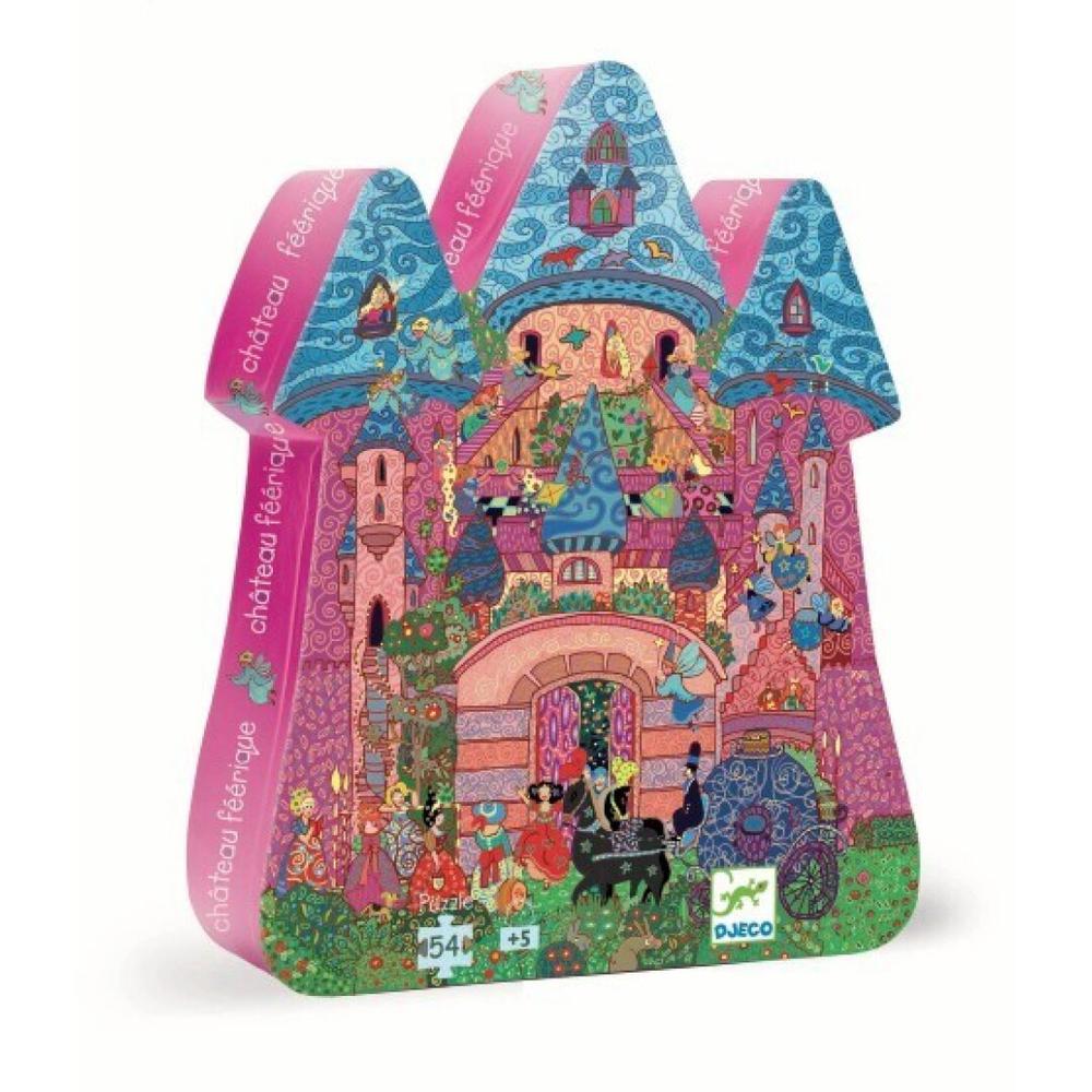 Puzzle Castillo de Cuentos Djeco 54 Piezas Puzzle Castillo de Cuentos Djeco de 54 piezas con caja silueta