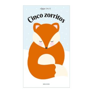 Portada de Cinco zorritos, libro interactivo con figuras móviles de Atelier Saje
